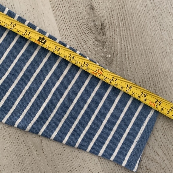 NWT LOFT Striped Side Tie Top  knit blue white‎ size XS - Picture 7 of 9